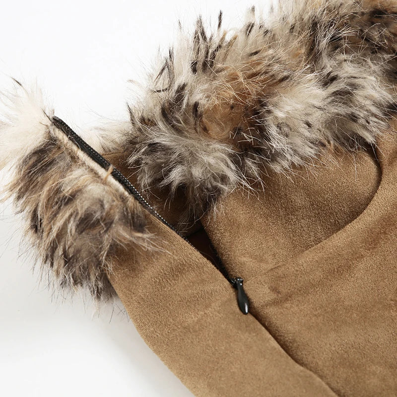 Wild Retro Fur Skirt