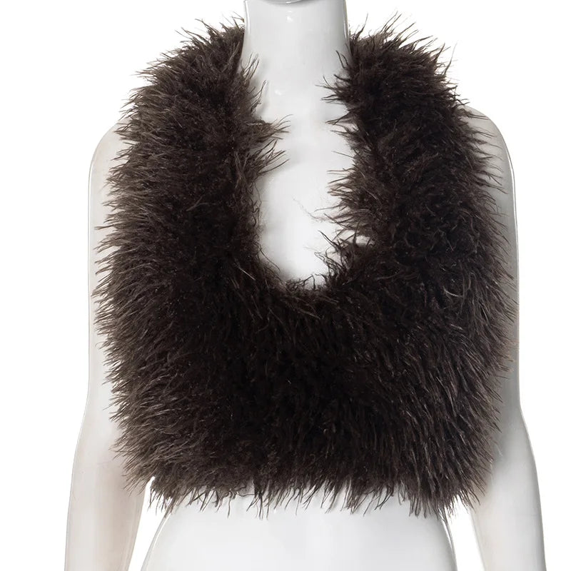 Gabby Fur Vest Coat