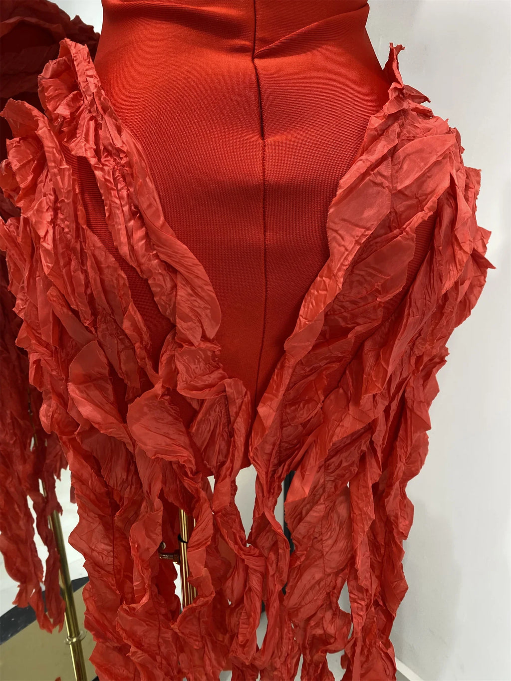 Ali Fringe Bandage Midi Dress