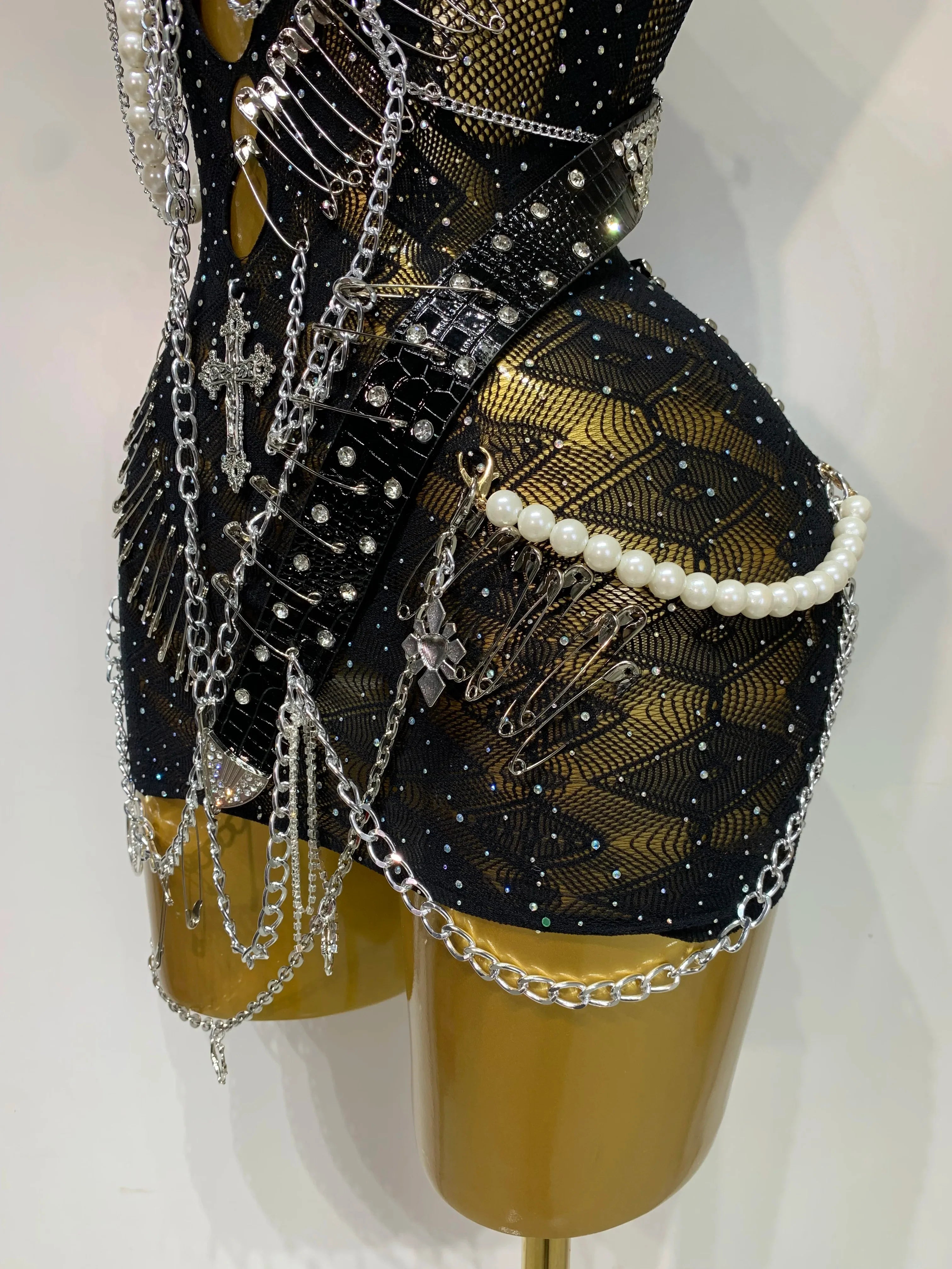 Chain Up Dress