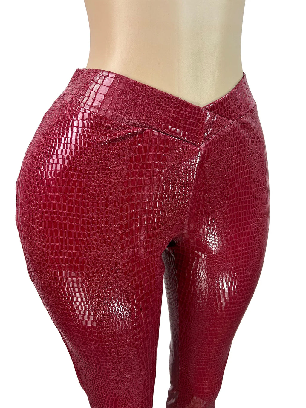 Leather Capri Pants Set