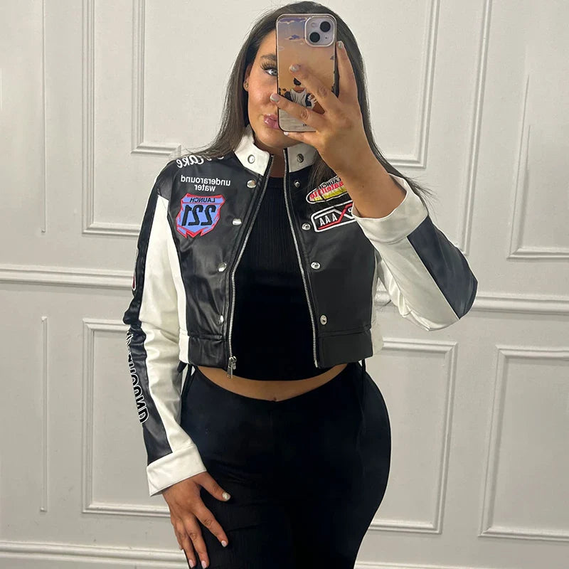 Racer Chic Moto Jacket Black