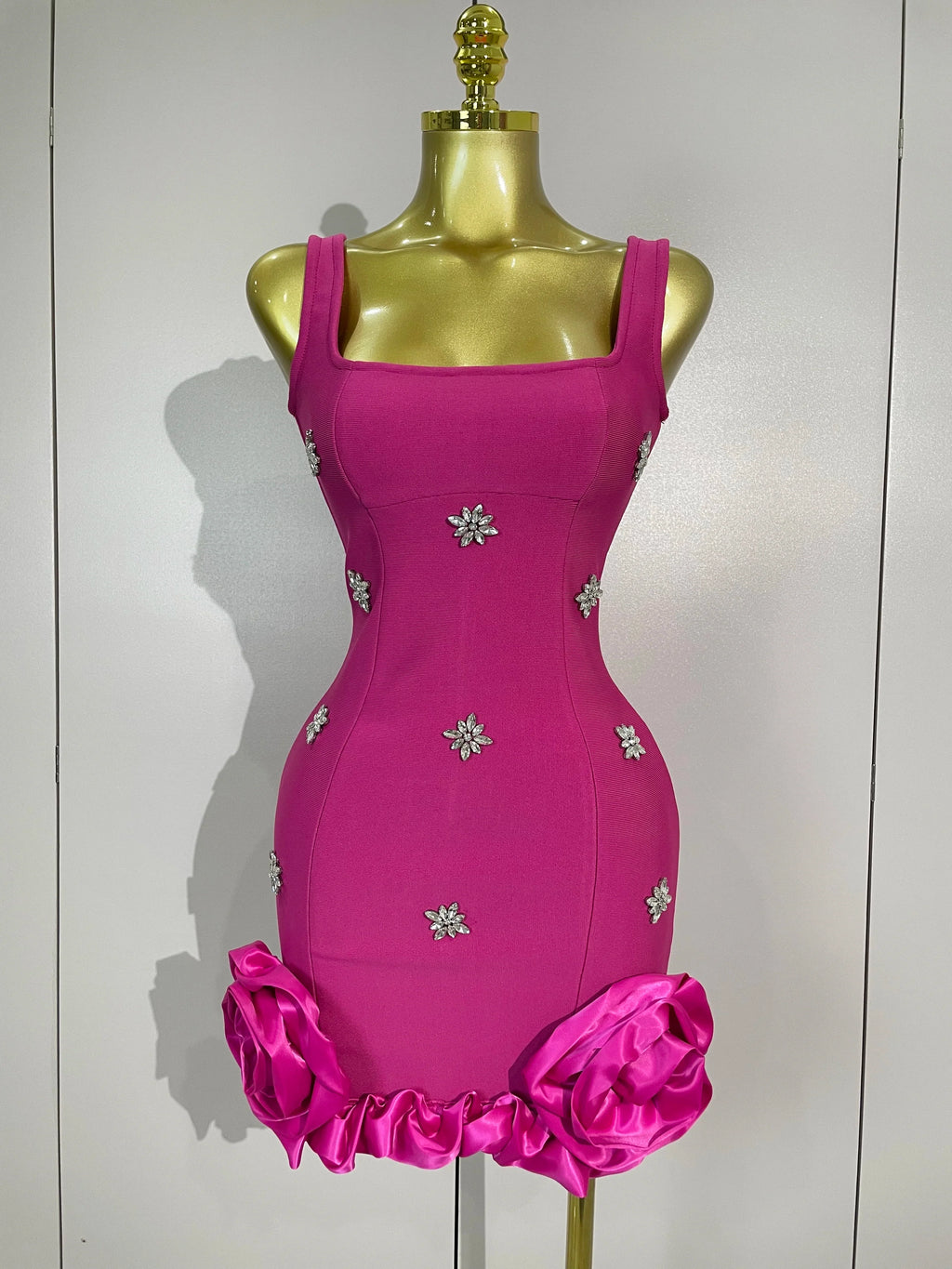Lori Bandage Ruffle Mini Dress