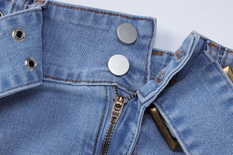 Lisa Denim Skirt Set