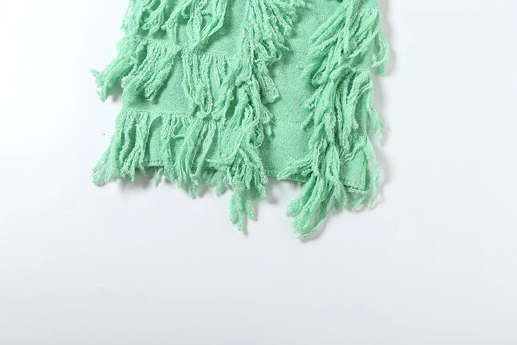 Hannah Knit Tassel Maxi Dress