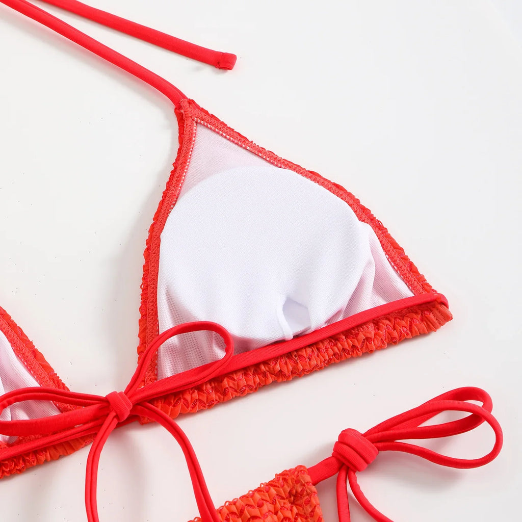 Gradient Mesh Skirt Bikini Set