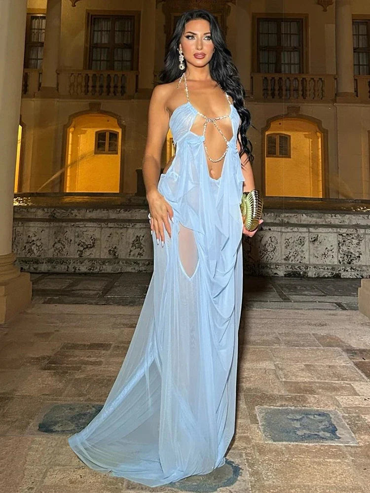 Olivia Ruched Maxi Dress