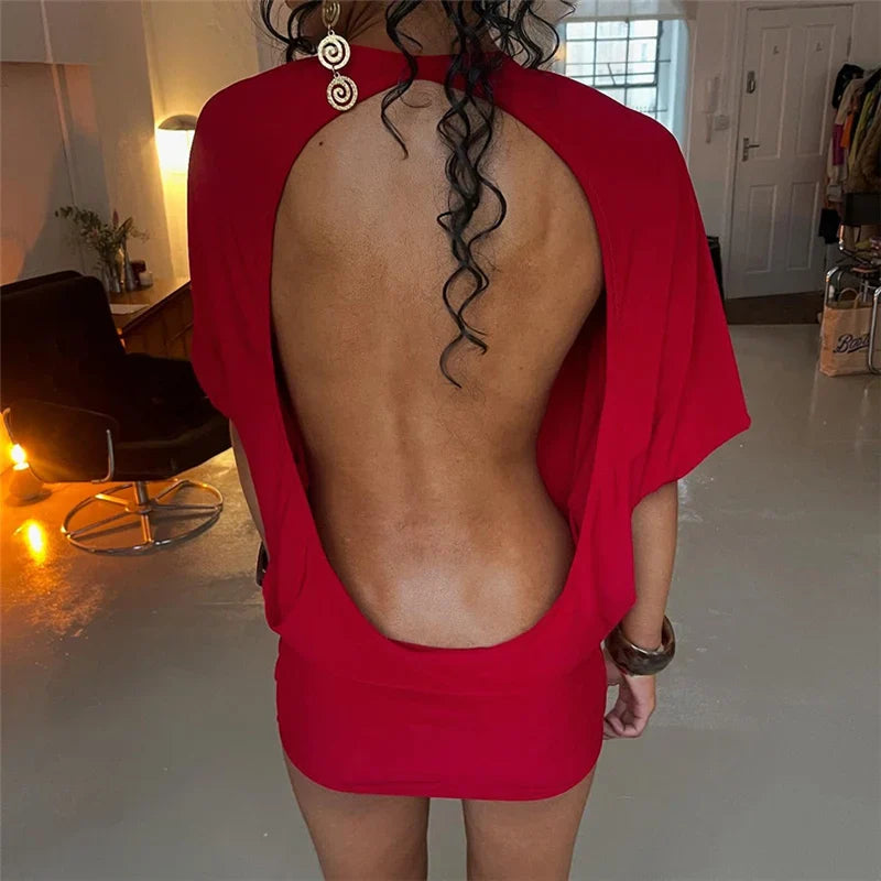 Seduce Halter Backless Dress