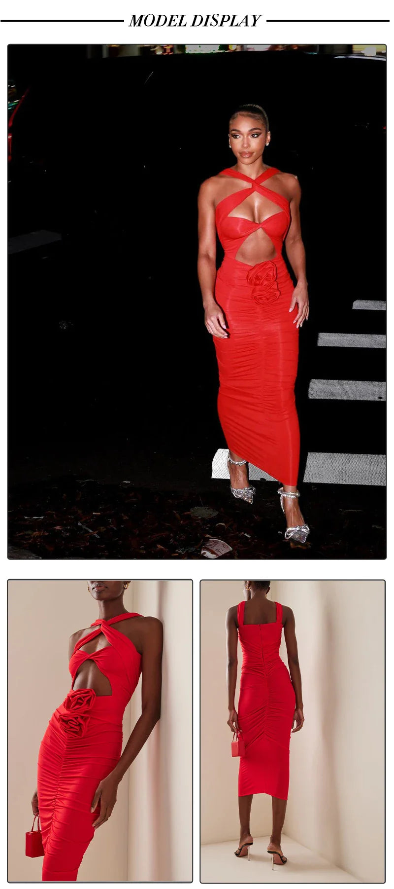 Luanda Flower Maxi Dress