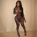 Tribal Mesh Illusion Jumpsuit