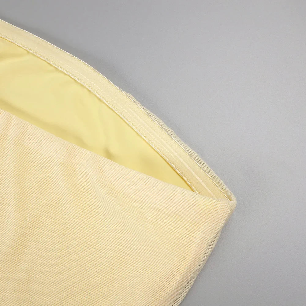Yellow Silk Maxi Dress