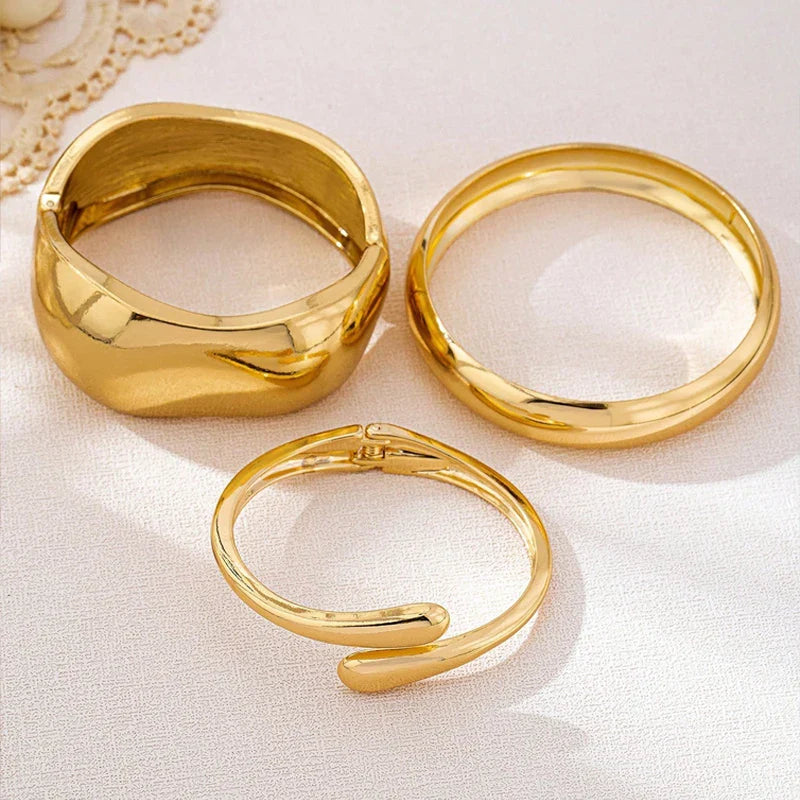 3pcs Gold Bangle Bracelet