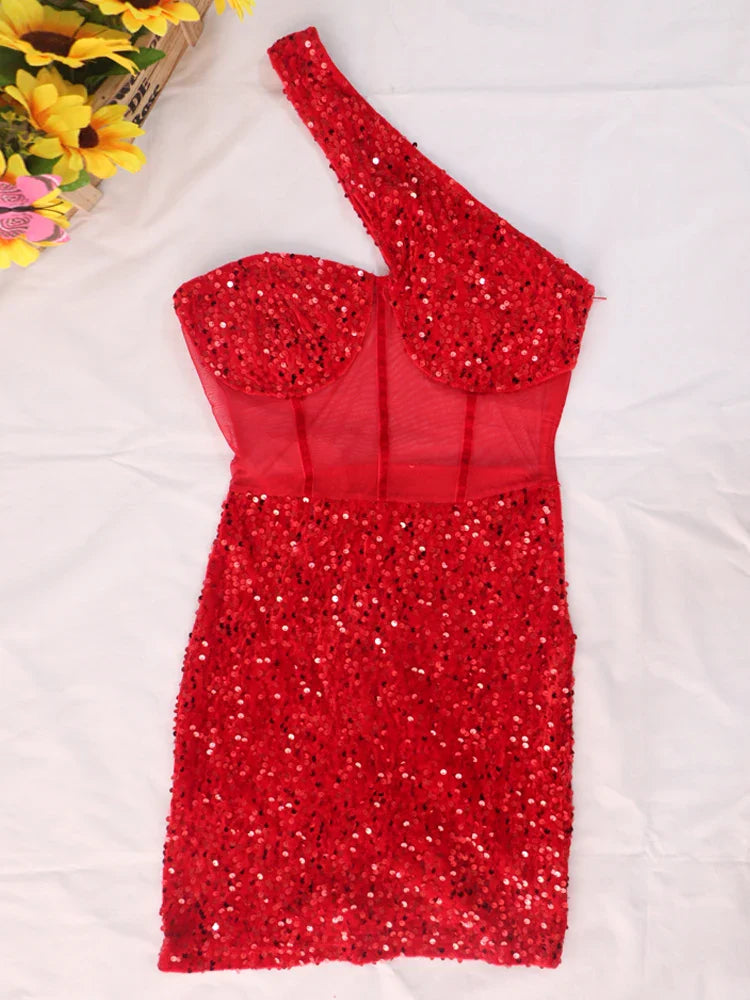 Kyra Sequin Mini Dress