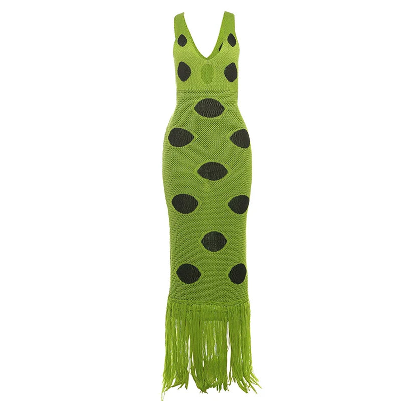 Knit Dot Kassel Maxi Dress