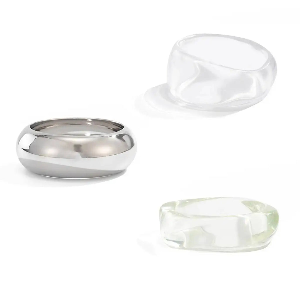 Acrylic Resin Bangle Bracelet