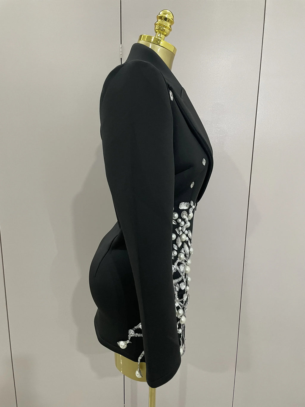 Pearls Blazer Mini Dress