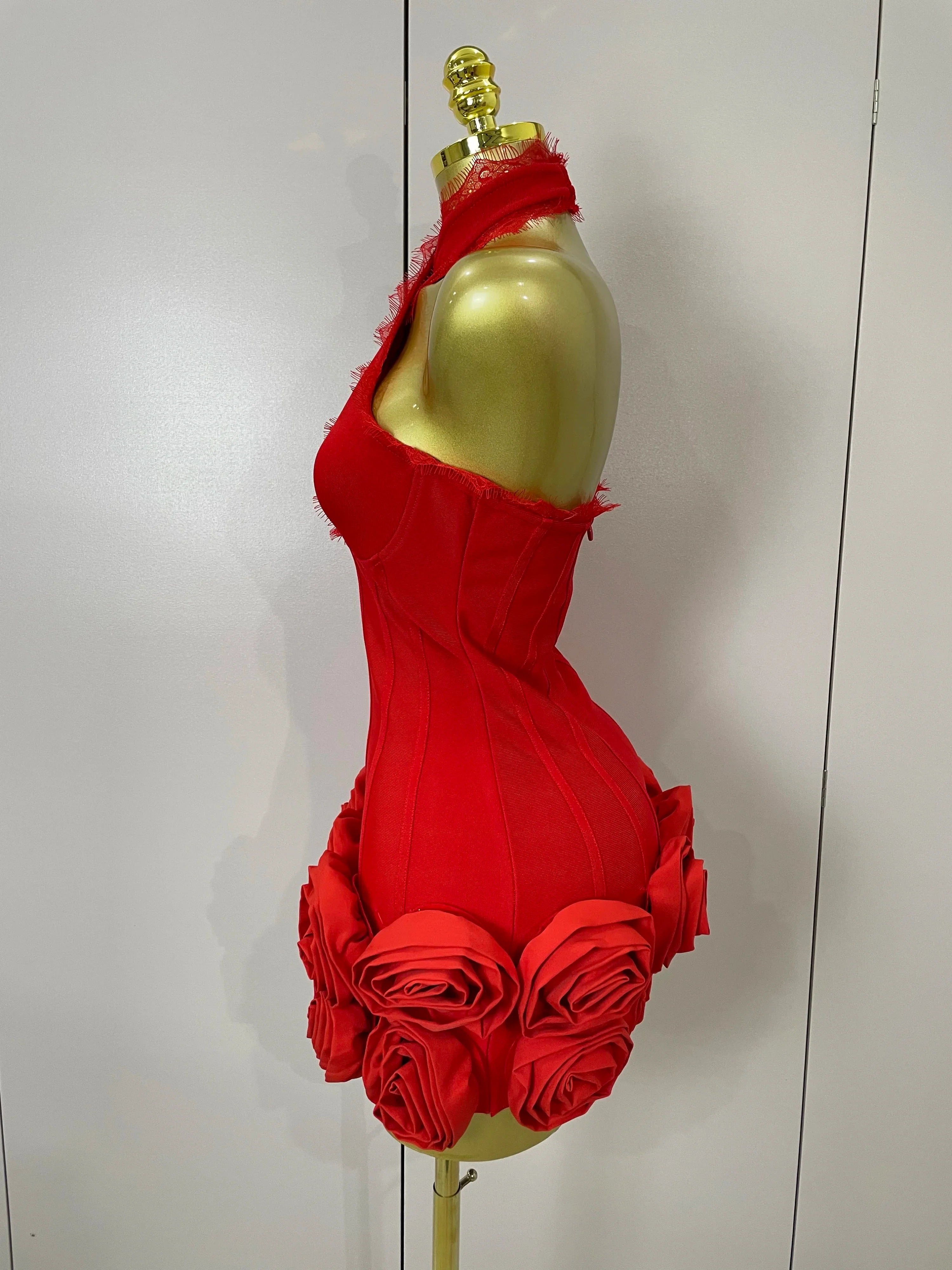 Tatiana Flower Bandage Dress
