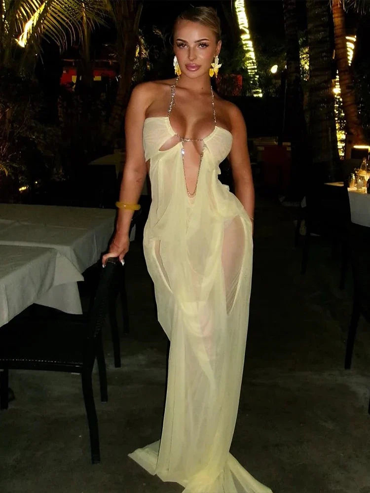 Olivia Ruched Maxi Dress