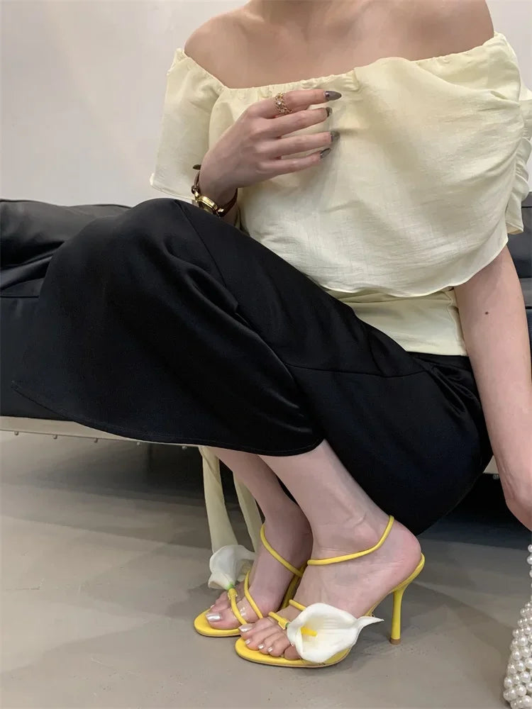 Flower High Heels