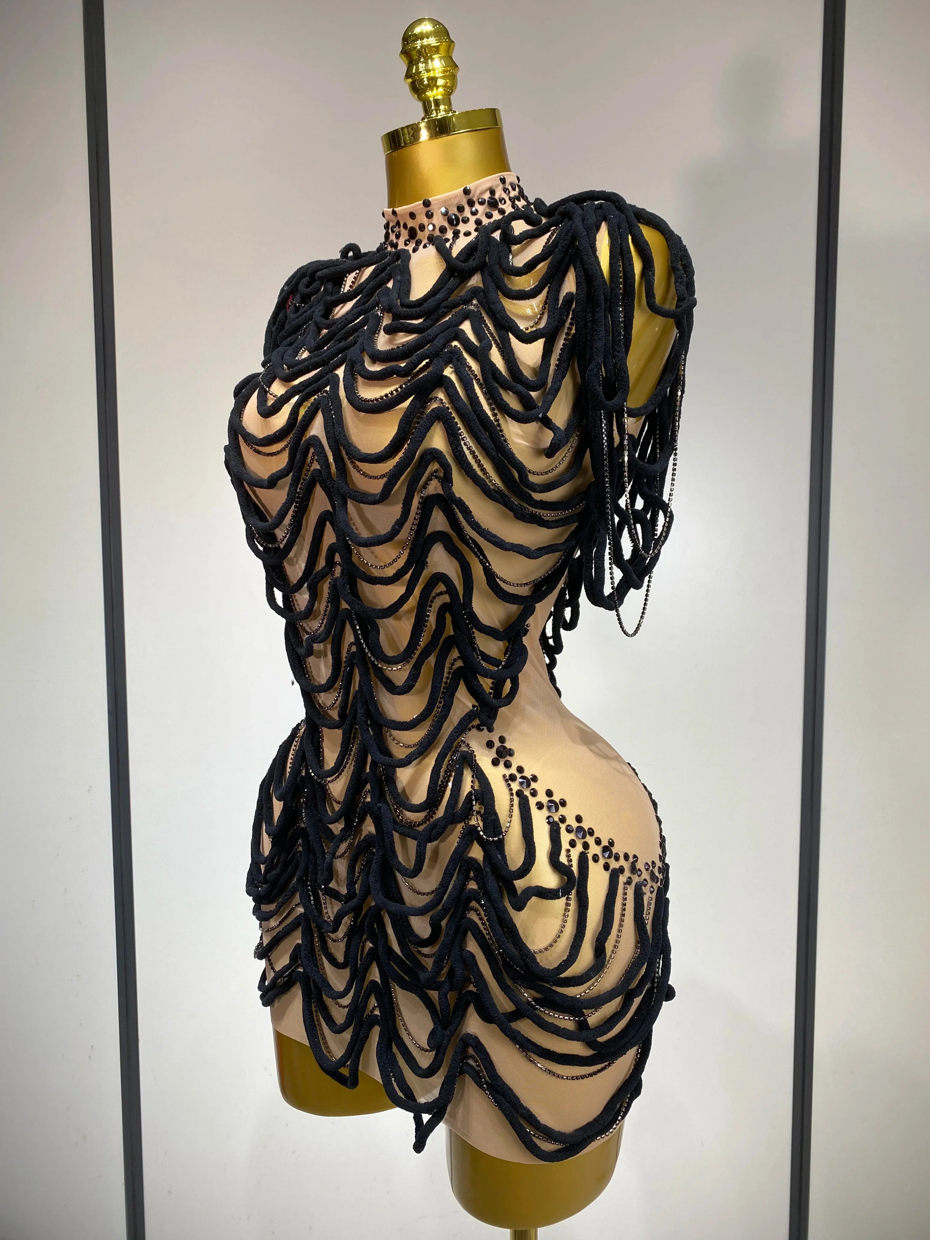 Venia Rhinestone Dress