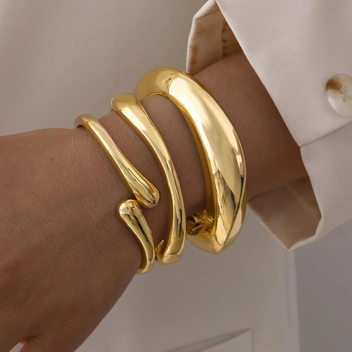 3pcs Gold Bangle Bracelet
