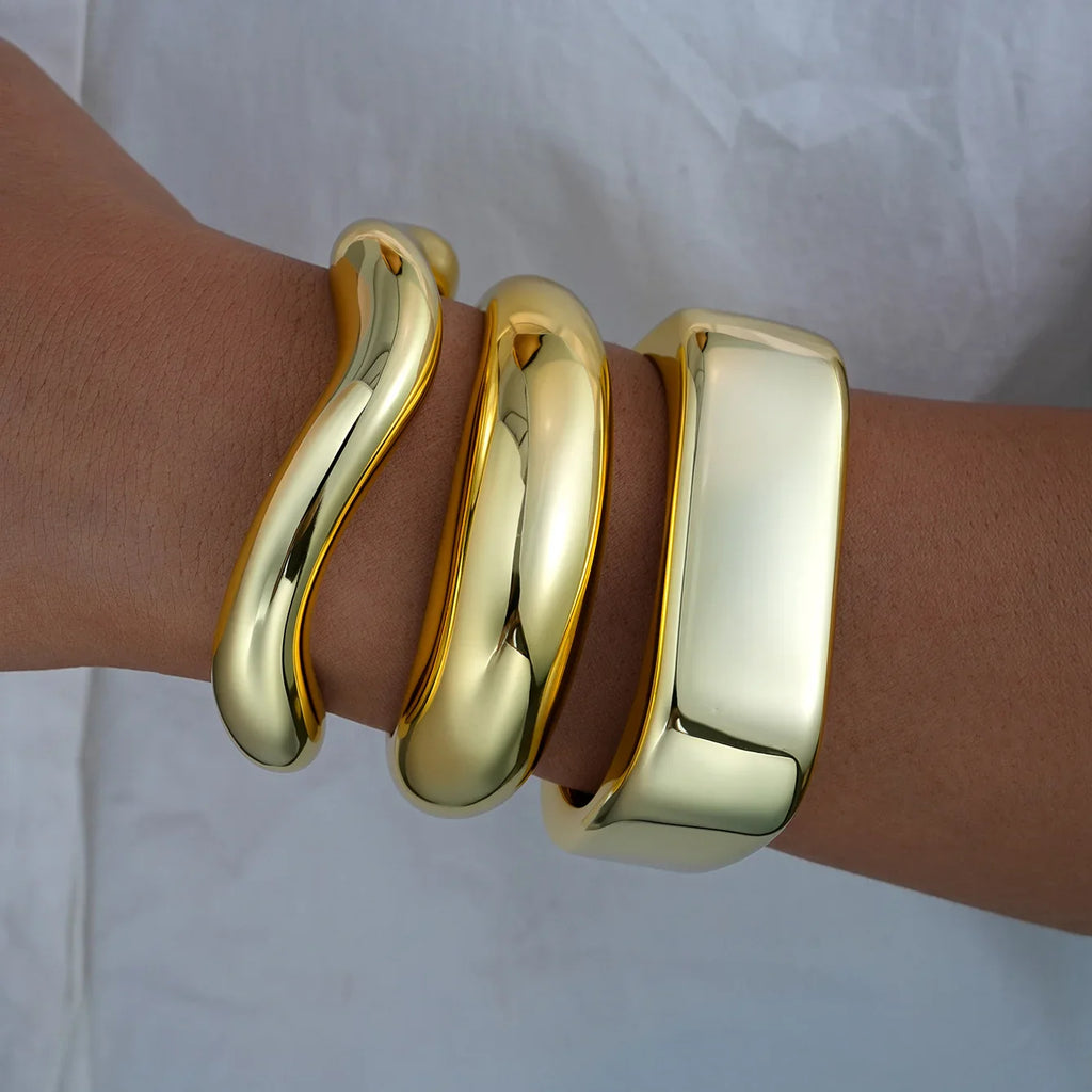 3pcs Gold Bangle Bracelet