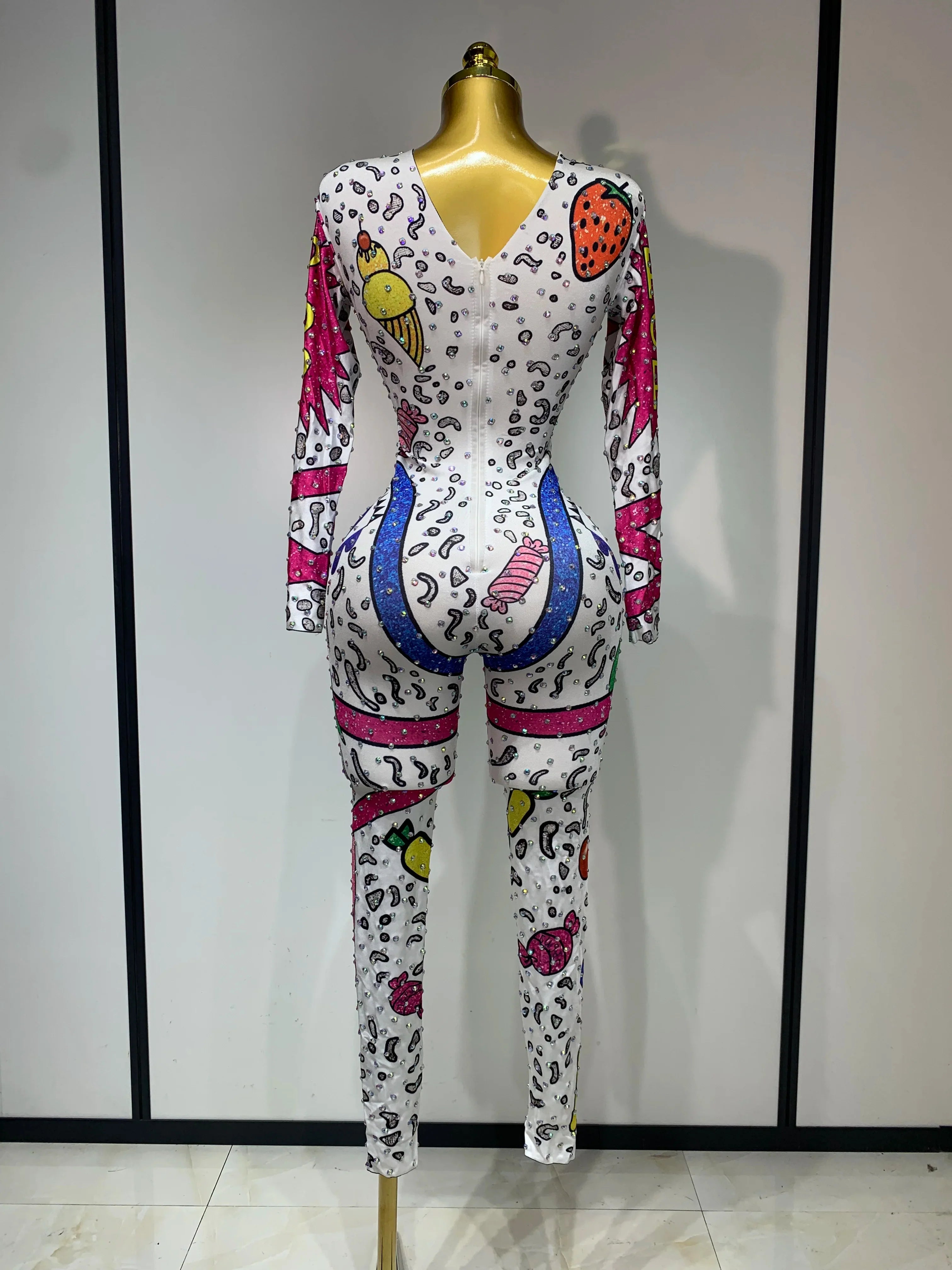 Cartoon Print Jumpsuit