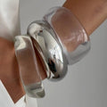 Acrylic Resin Bangle Bracelet