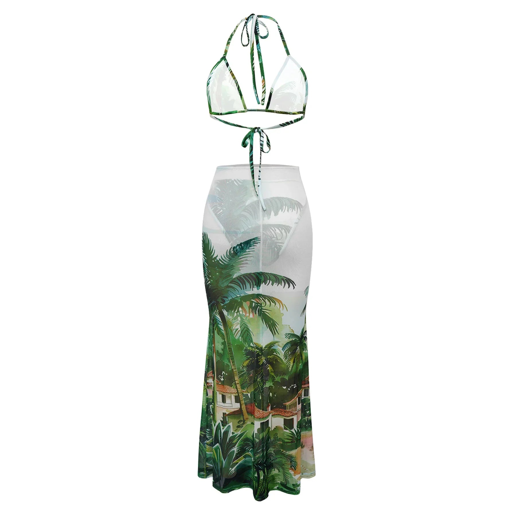 Lola Mesh Skirt + Bikini Set