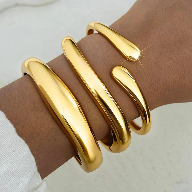 3pcs Gold Bangle Bracelet