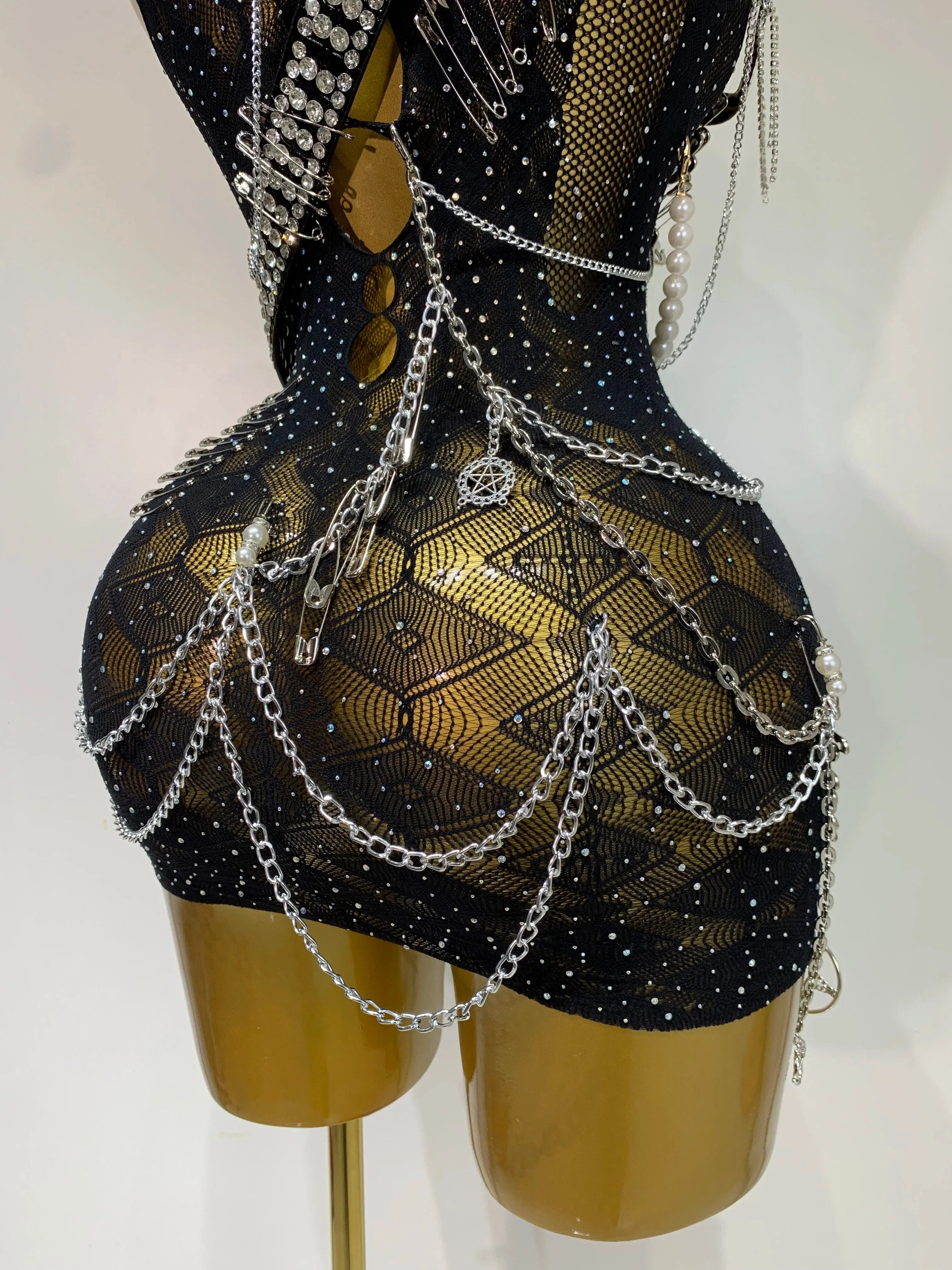 Chain Up Dress