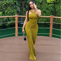 Cross Neck Ruched Maxi Dress