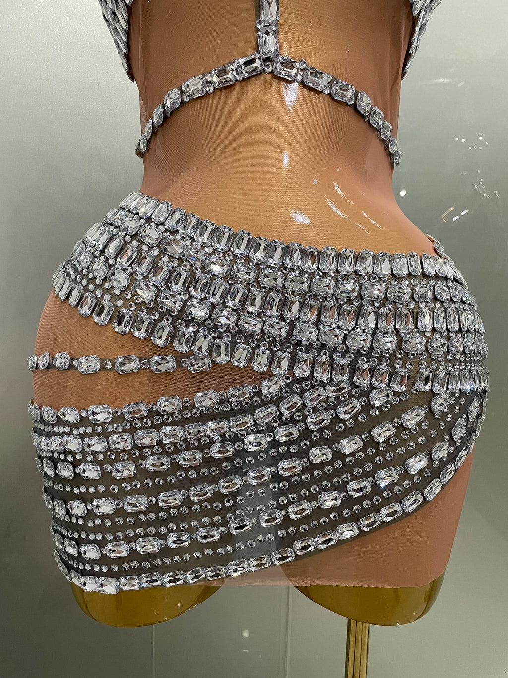 Hottie Rhinestone Mini Dress