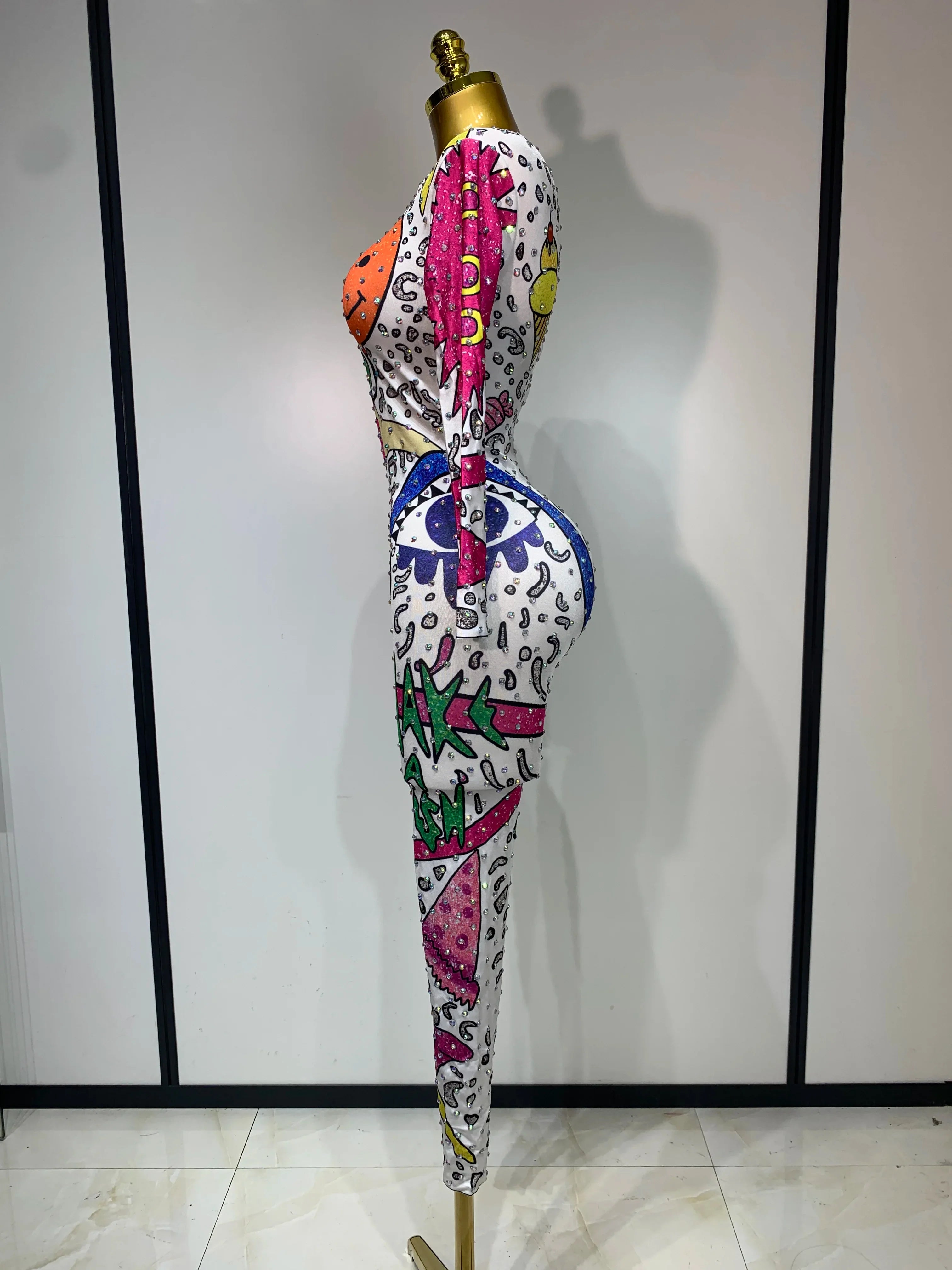 Cartoon Print Jumpsuit