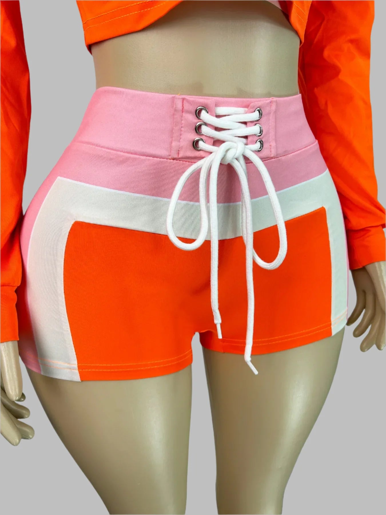 Tatiana Biker Short Tracksuit Set