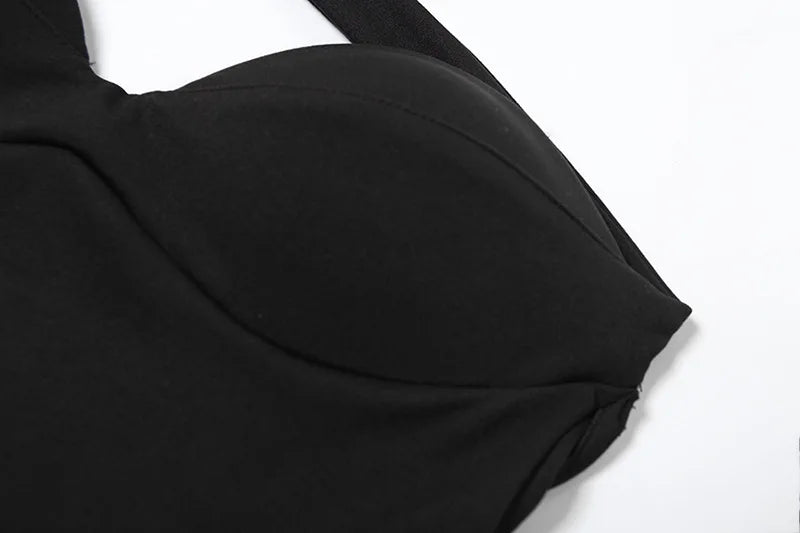 Fluff Cutout Mini Dress
