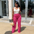 Autumn Ruffles Pants Pink