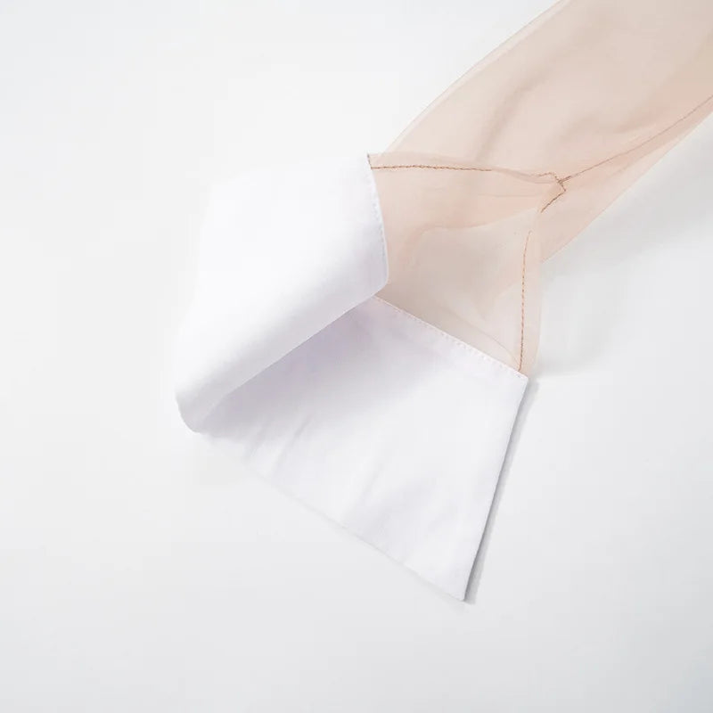 White Collar Mini Dress