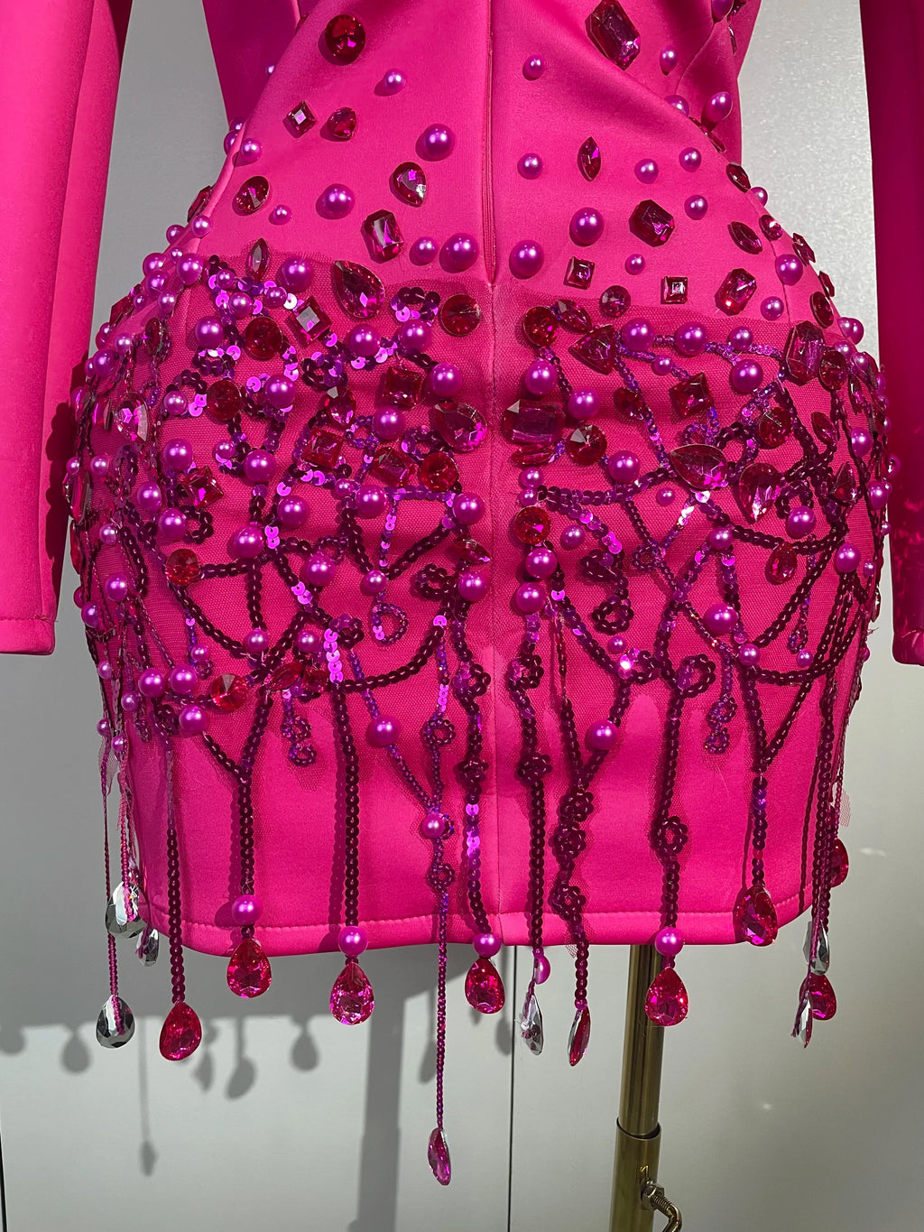 Pearls Blazer Mini Dress