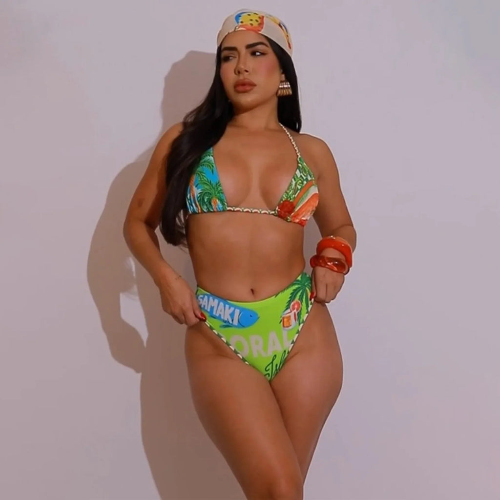 Lola Mesh Skirt + Bikini Set