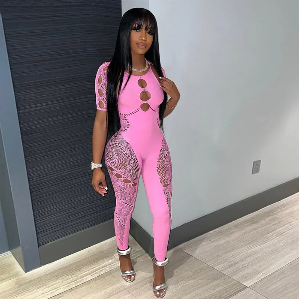 Tania Mesh Jumpsuit