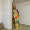 Aesthetic Tie Dye Maxi Dress