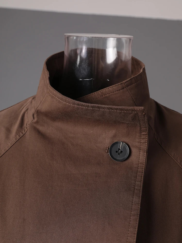 Brown Belted Trench Coat