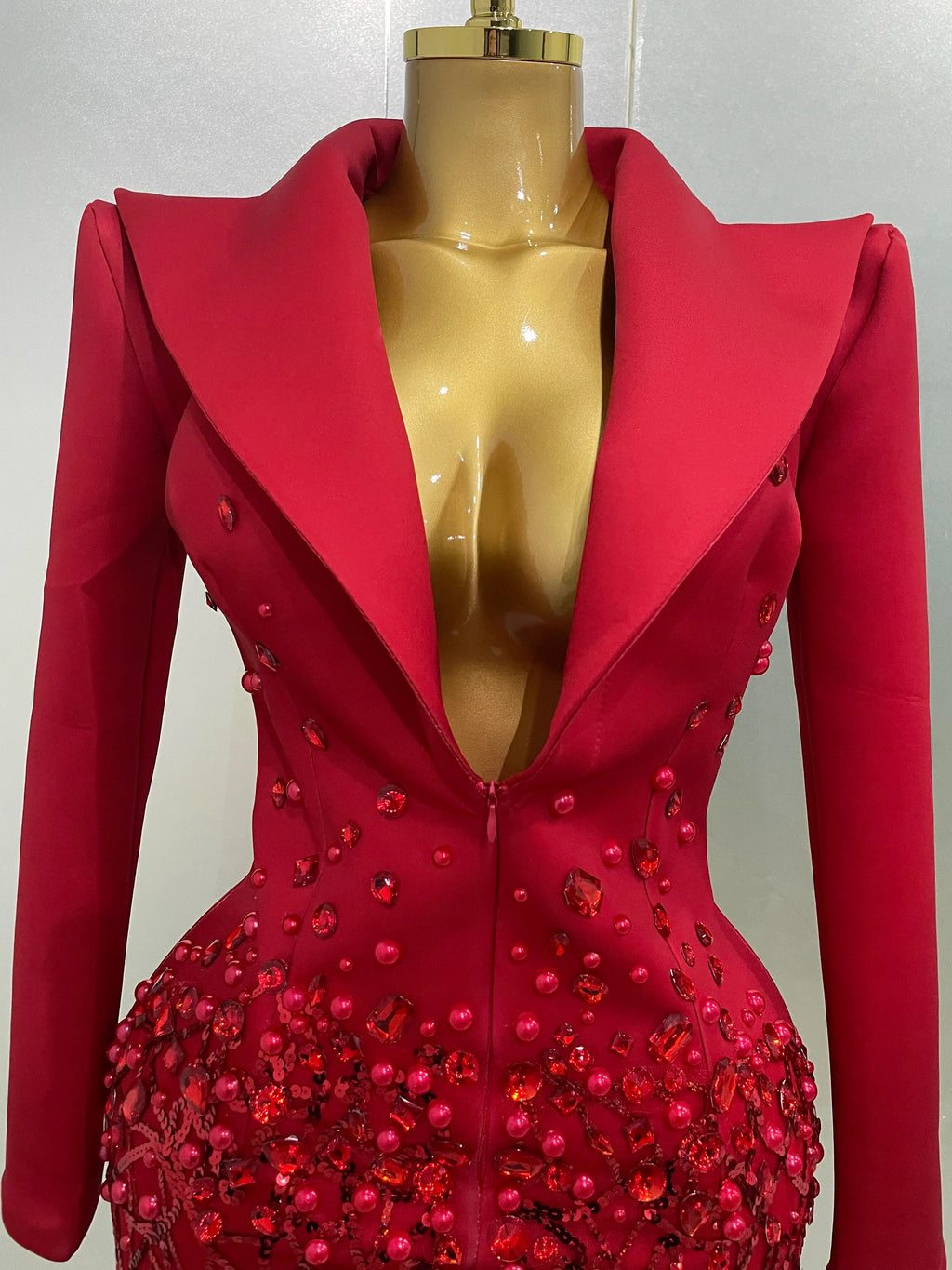Pearls Blazer Mini Dress