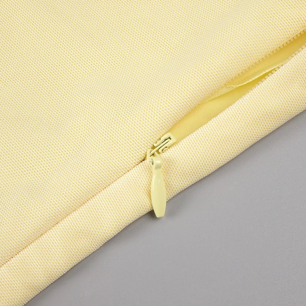 Yellow Silk Maxi Dress