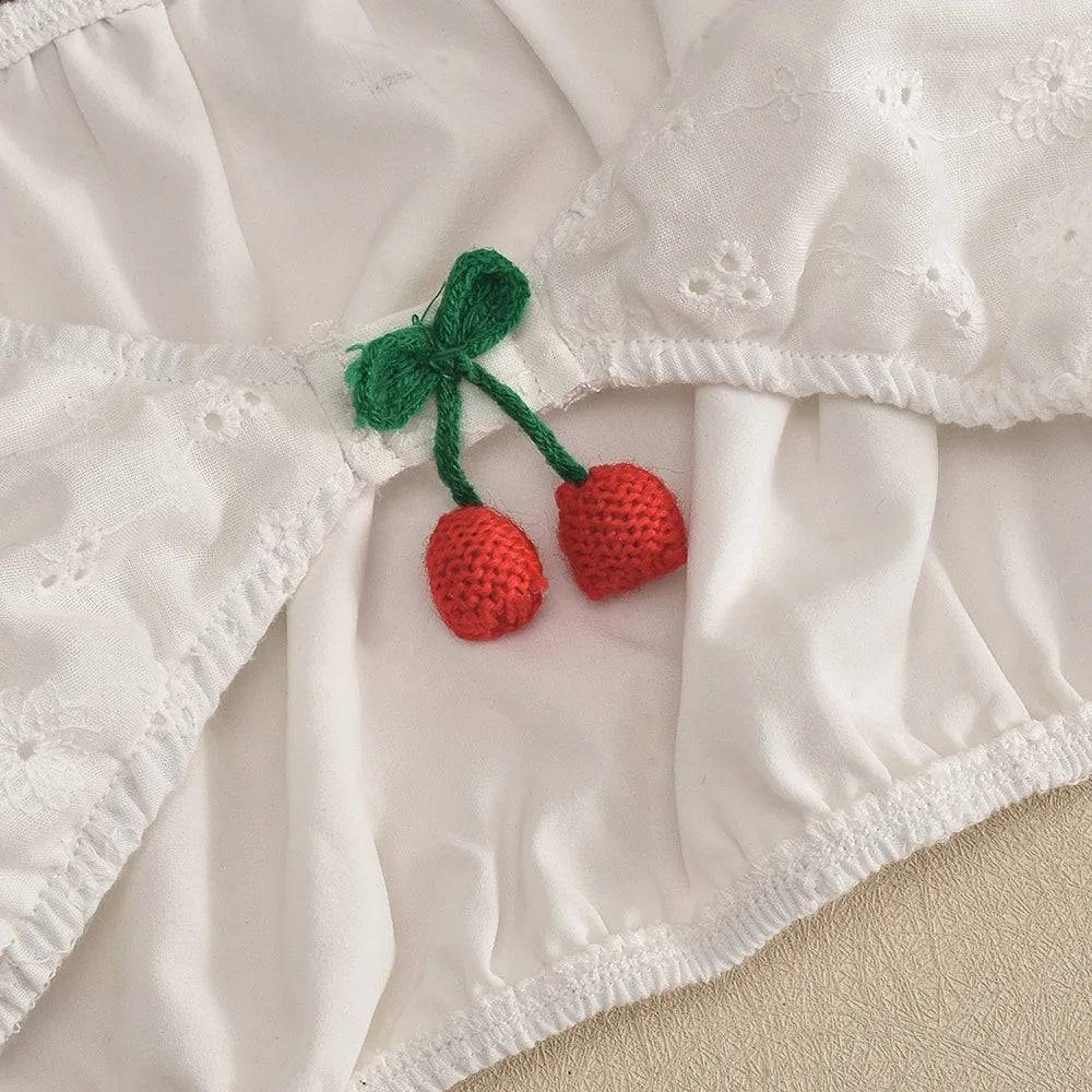 Cherry Tiered Skirt Set