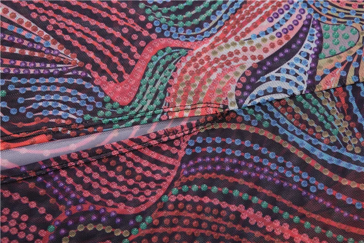 Colorful V-Neck Dress