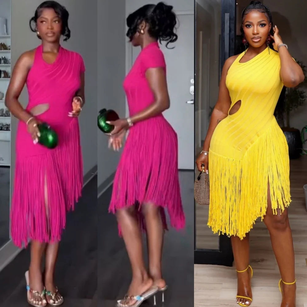 Maresa Tassel Hem Dress