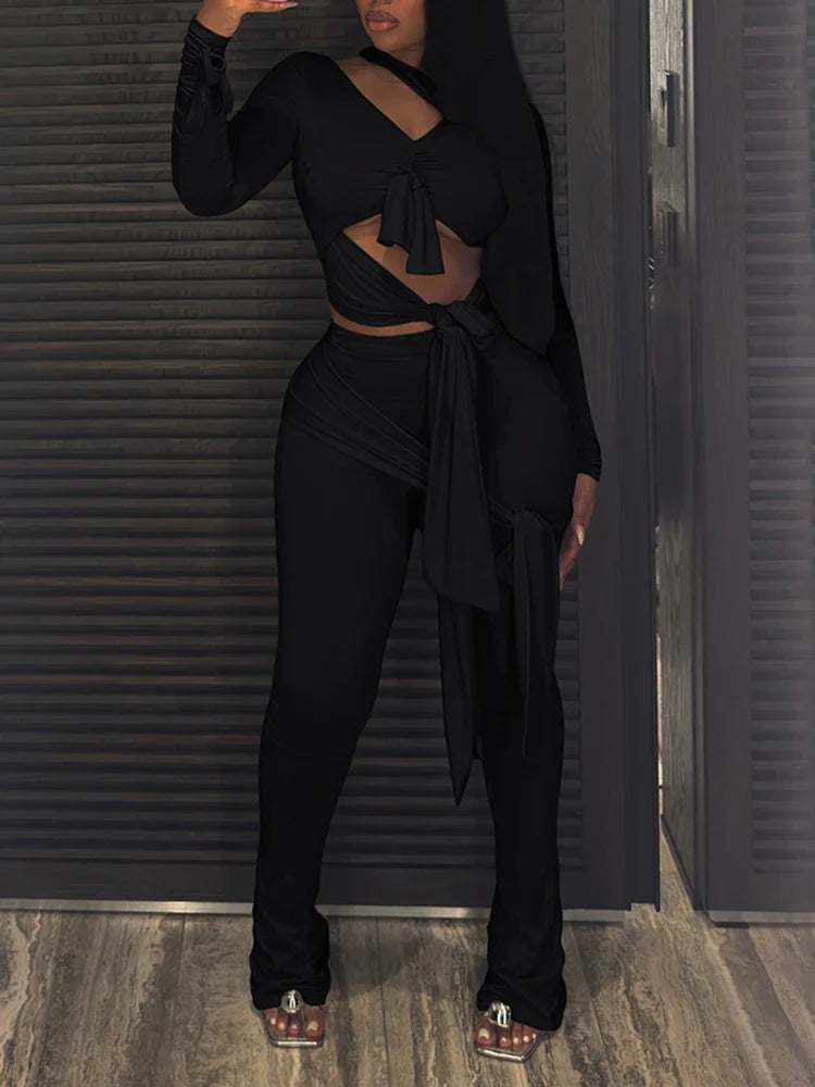 Demi Tassel Pants Set