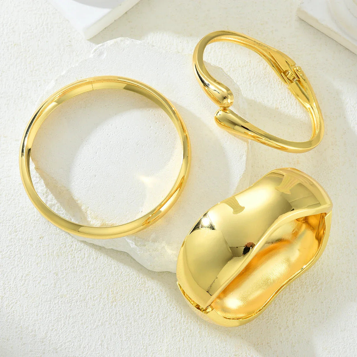 3pcs Gold Bangle Bracelet